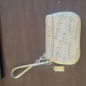 Coach Signature Wristlet (Never Used)